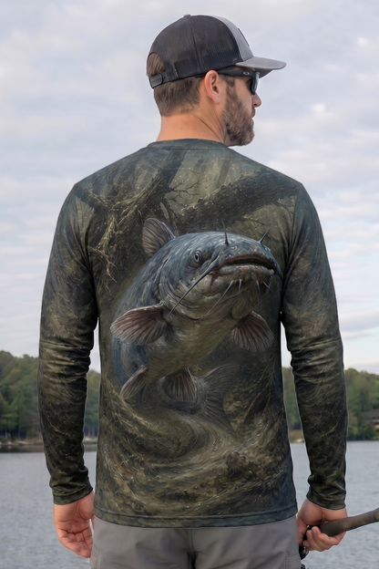 Performance Fishing Long Sleeve - Blue Catfish Undertow - AOF148 image 2