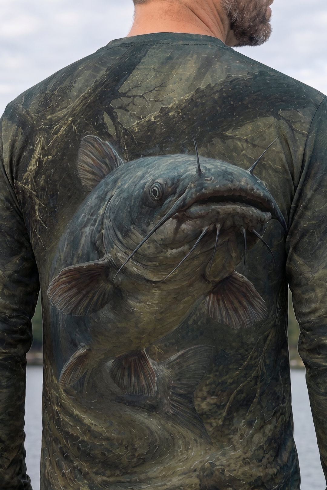 Performance Fishing Long Sleeve - Blue Catfish Undertow - AOF148 image 4