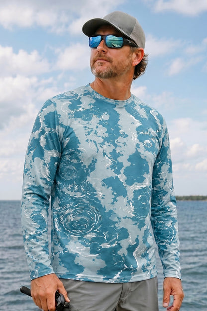 Performance Fishing Long Sleeve - Blue Current Speckled Trout - RT06 lifestyle opposite side