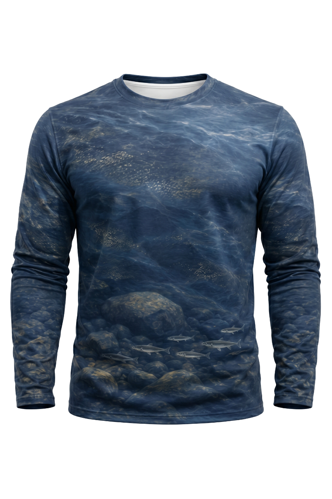 Performance Fishing Long Sleeve - Blue Rock Walleye - AOF109 mockup opposite side