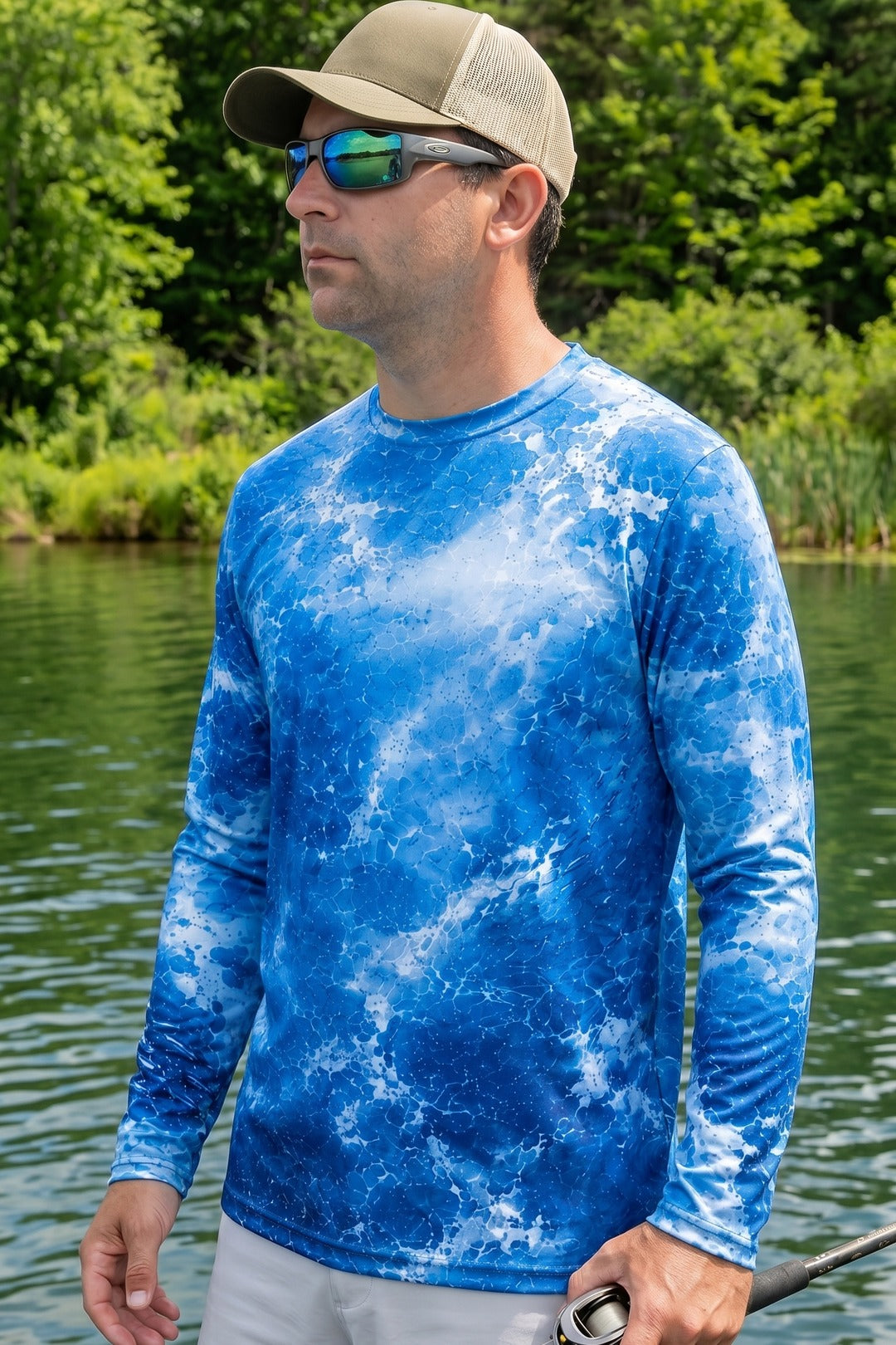 Performance Fishing Long Sleeve - Bluewater Marlin Strike - RS11 lifestyle opposite side