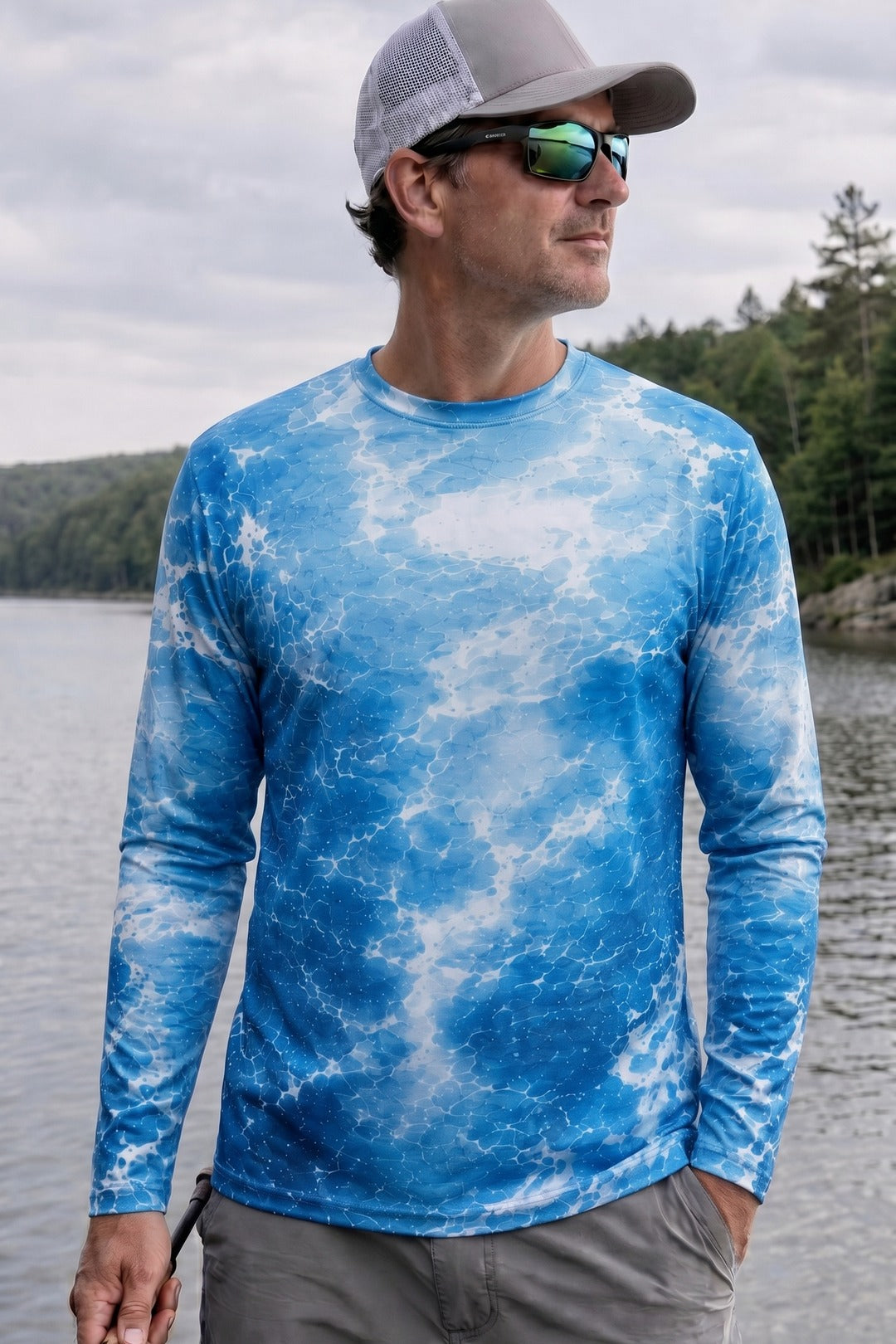 Performance Fishing Long Sleeve - Bluewater Marlin Surge - RS10 lifestyle opposite side