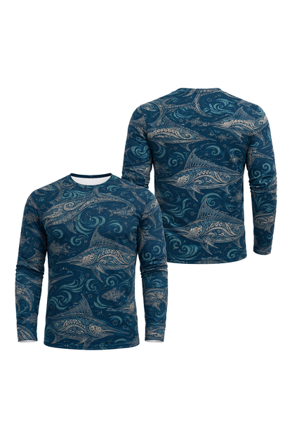 Performance Fishing Long Sleeve - Bluewater Sail Pattern - RP07 image 1