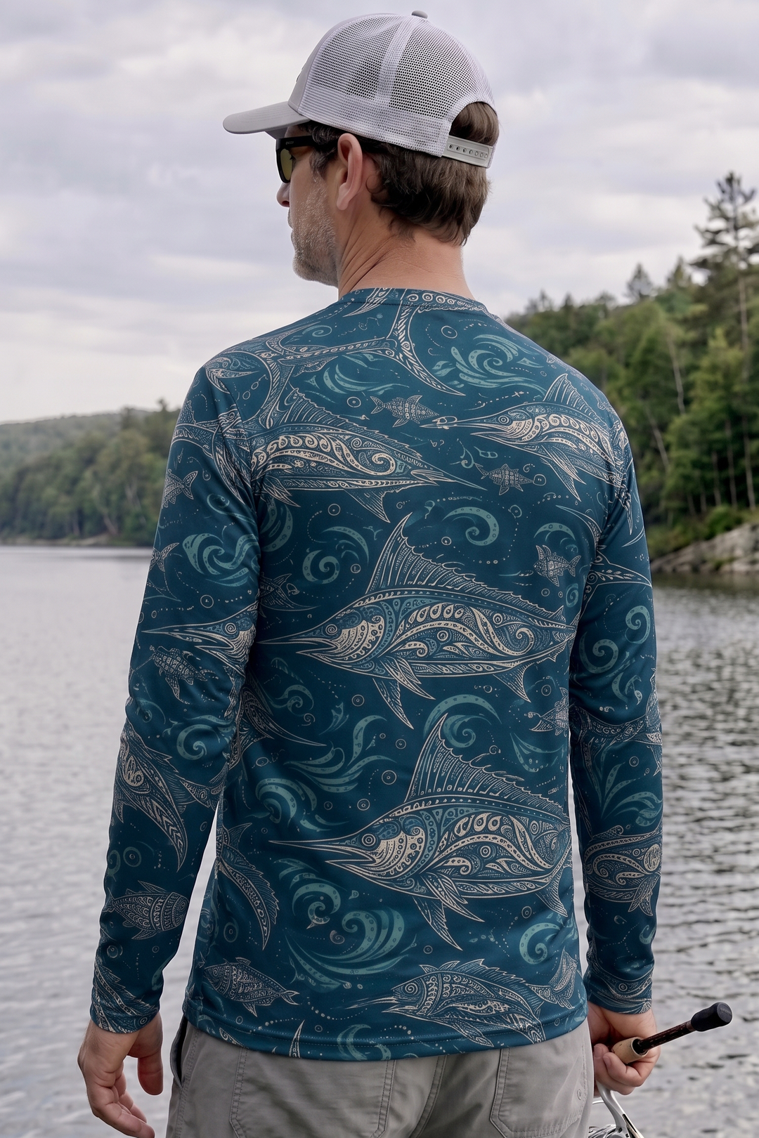 Performance Fishing Long Sleeve - Bluewater Sail Pattern - RP07 image 3