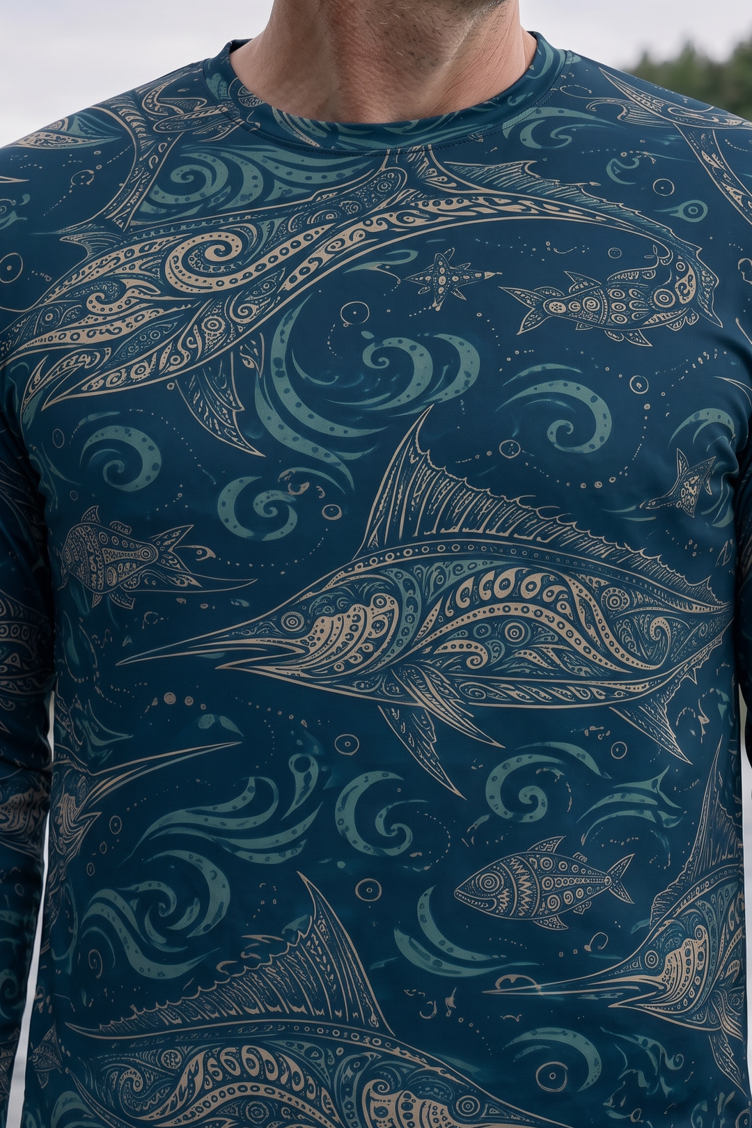 Performance Fishing Long Sleeve - Bluewater Sail Pattern - RP07 image 4