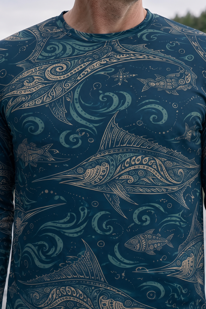 Performance Fishing Long Sleeve - Bluewater Sail Pattern - RP07 image 4