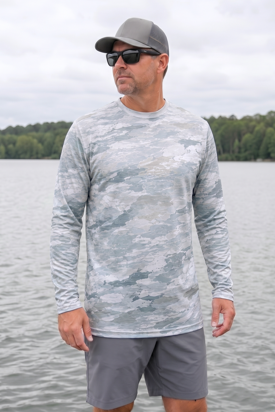 Performance Fishing Long Sleeve - Breaker Wave Striper - TBT208 image 3