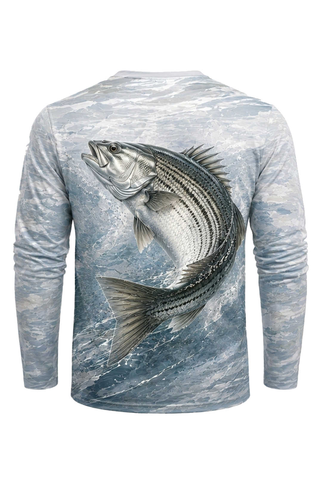 Performance Fishing Long Sleeve - Breaker Wave Striper - TBT208 image 5