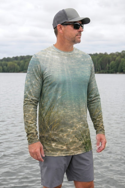 Performance Fishing Long Sleeve - Bronze Tide Redfish - AOF117 lifestyle opposite side