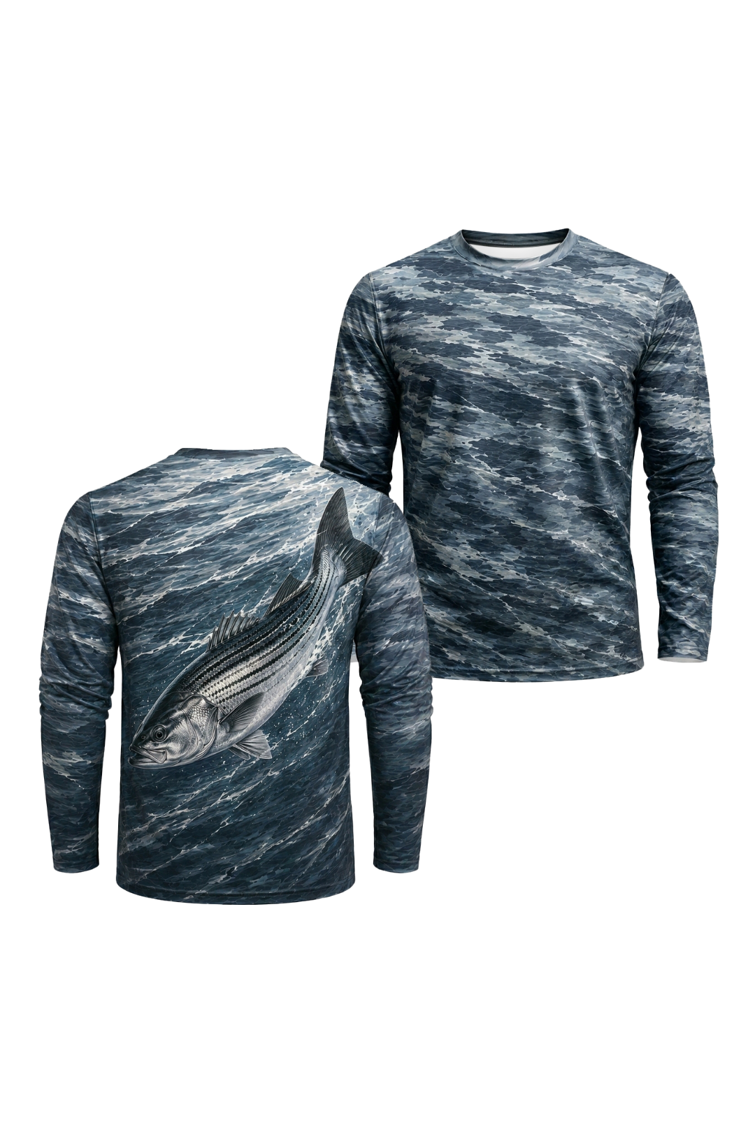Performance Fishing Long Sleeve - Chop Water Striper - TBT212 image 1
