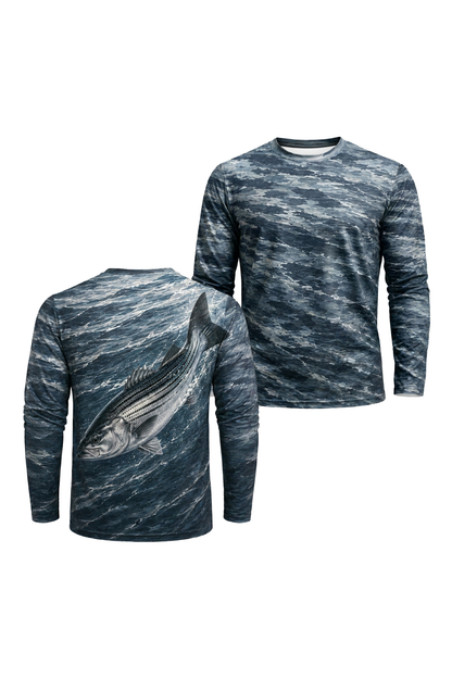 Performance Fishing Long Sleeve - Chop Water Striper - TBT212 image 1