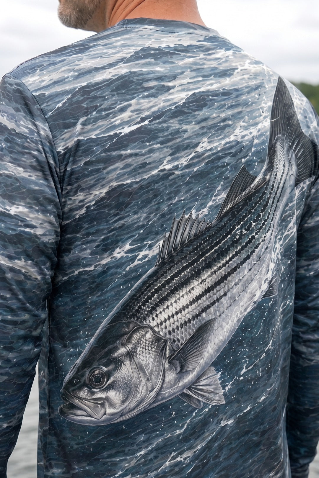 Performance Fishing Long Sleeve - Chop Water Striper - TBT212 image 4