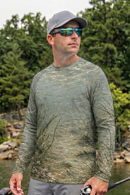 Performance Fishing Long Sleeve - Clear Current Trout - RT01 lifestyle opposite side