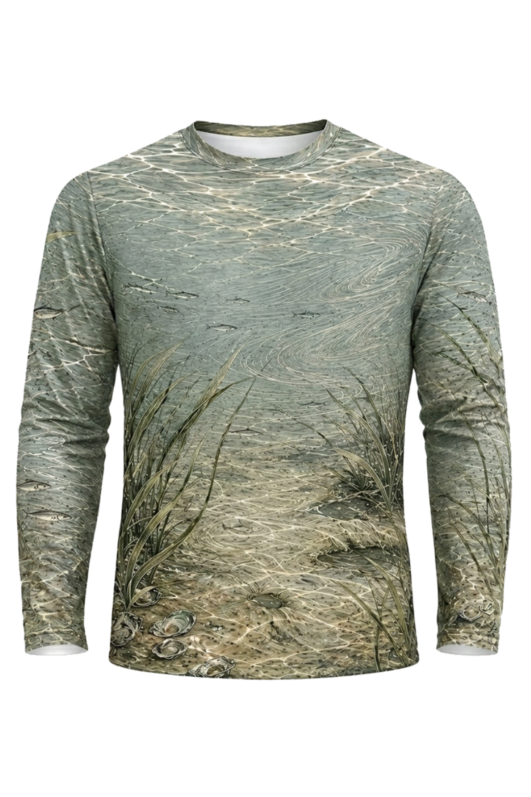 Performance Fishing Long Sleeve - Clear Current Trout - RT01 mockup opposite side