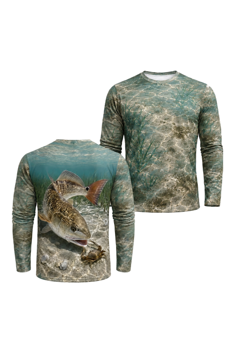 Performance Fishing Long Sleeve - Clear Flats Redfish Hunt - RRF02