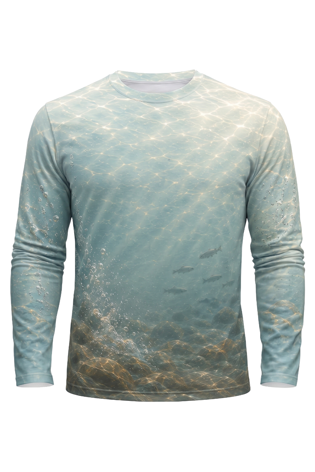 Performance Fishing Long Sleeve - Clear Spring Trout - AOF65 mockup opposite side