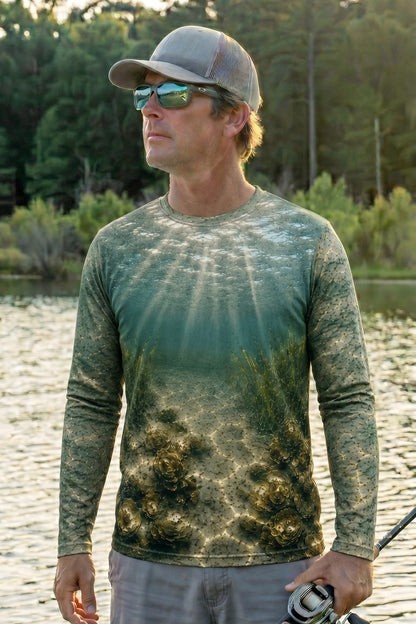 Performance Fishing Long Sleeve - Clearwater Reef Redfish Hunt - RRF03 lifestyle opposite side