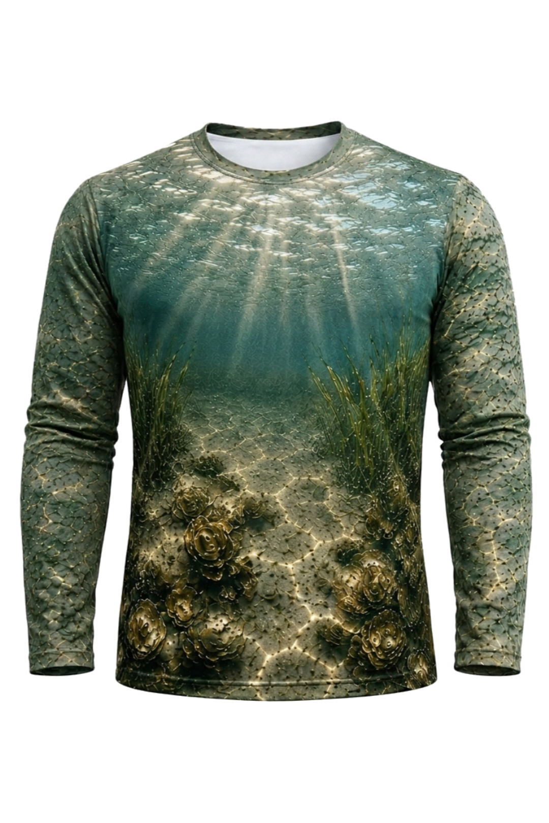 Performance Fishing Long Sleeve - Clearwater Reef Redfish Hunt - RRF03 mockup opposite side