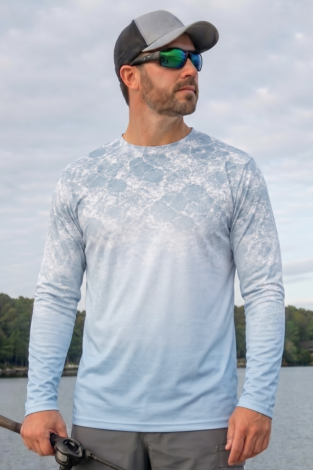 Performance Fishing Long Sleeve - Cloudburst King Salmon - TBT158 lifestyle opposite side