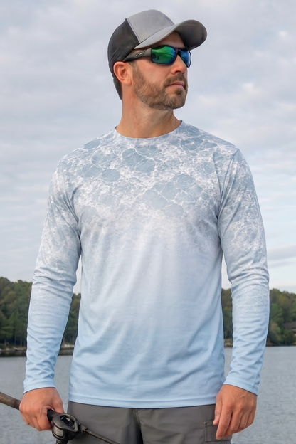 Performance Fishing Long Sleeve - Cloudburst King Salmon - TBT158 lifestyle opposite side