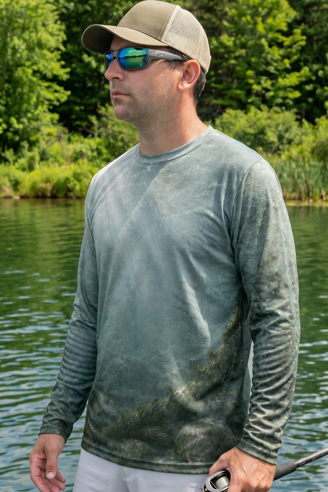 Performance Fishing Long Sleeve - Cold Creek Brook Trout - AOF68 lifestyle opposite side