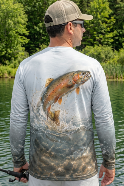 Performance Fishing Long Sleeve - Cold Current Breakout - AOF83 lifestyle artwork side