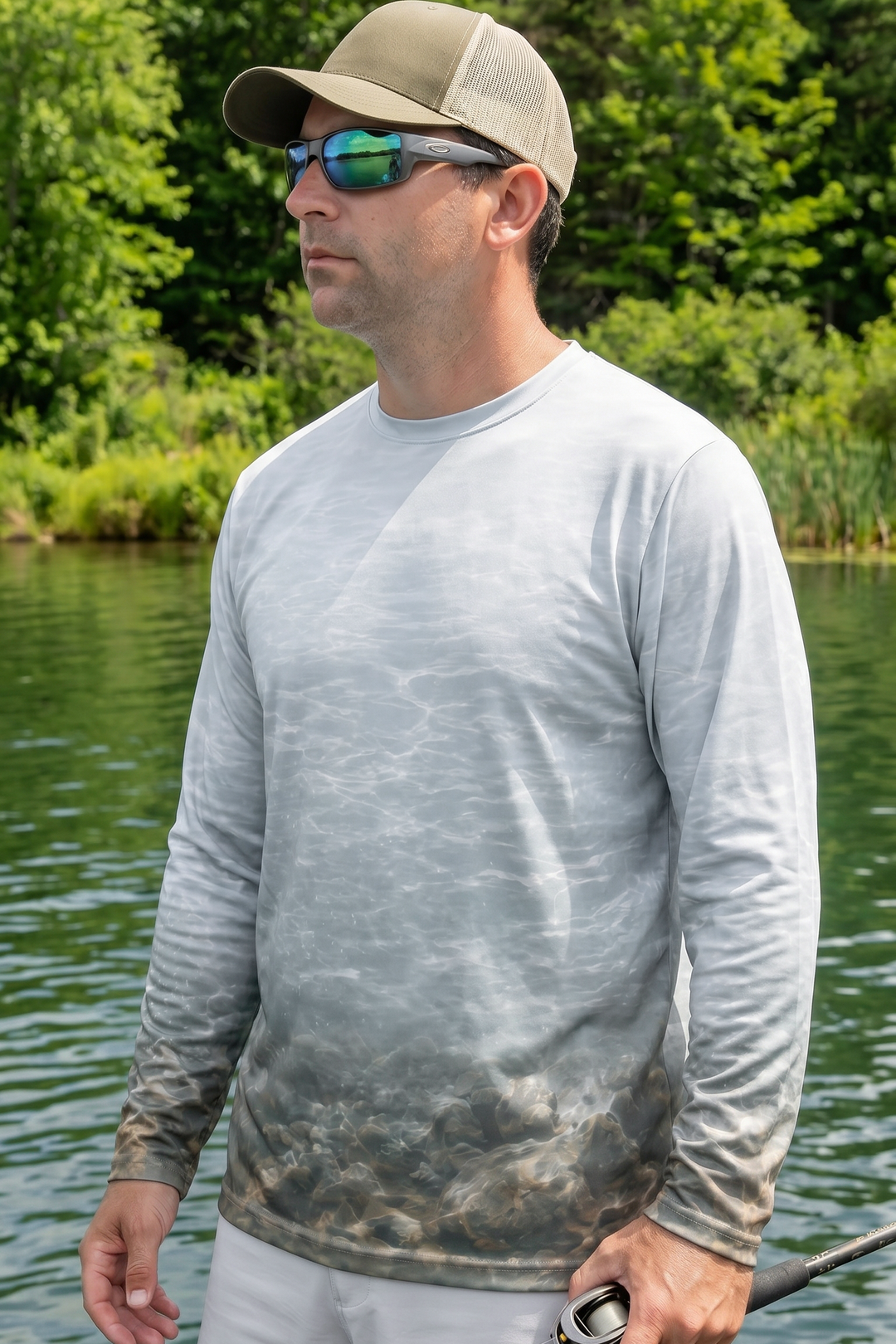 Performance Fishing Long Sleeve - Cold Current Breakout - AOF83 lifestyle opposite side