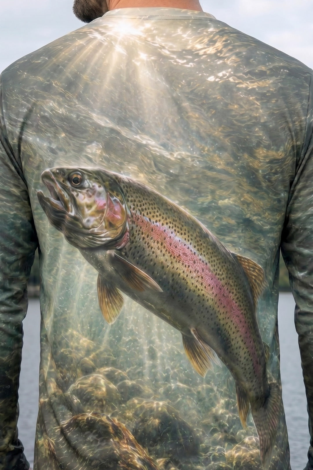 Performance Fishing Long Sleeve - Cold Current Rainbow - AOF82 lifestyle artwork zoom