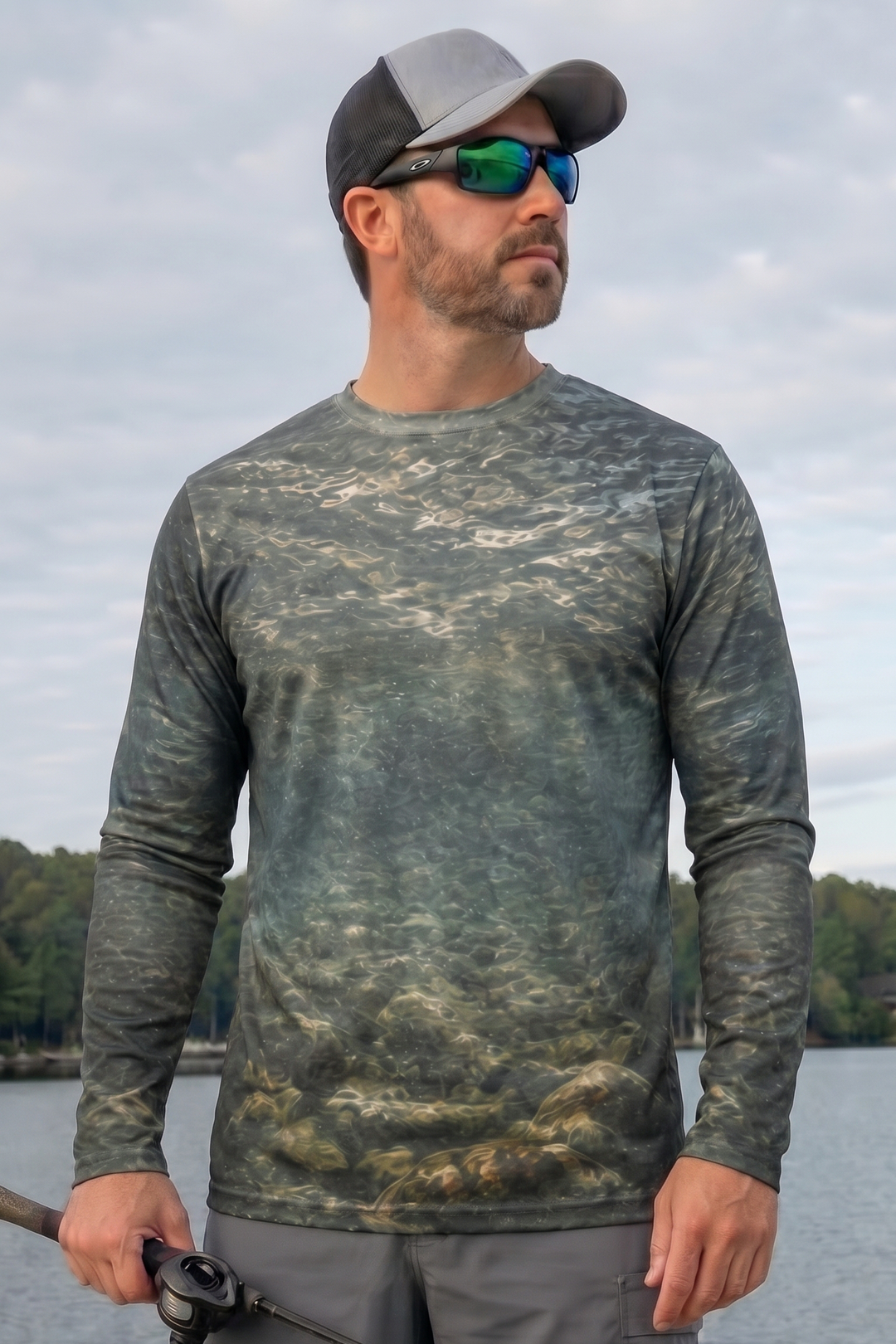 Performance Fishing Long Sleeve - Cold Current Rainbow - AOF82 lifestyle opposite side