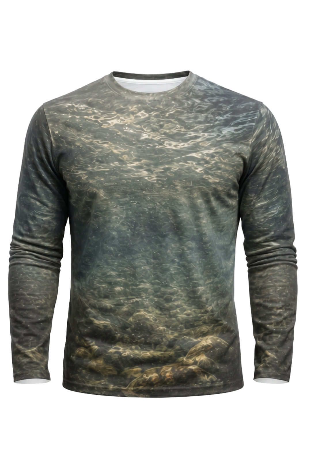 Performance Fishing Long Sleeve - Cold Current Rainbow - AOF82 mockup opposite side