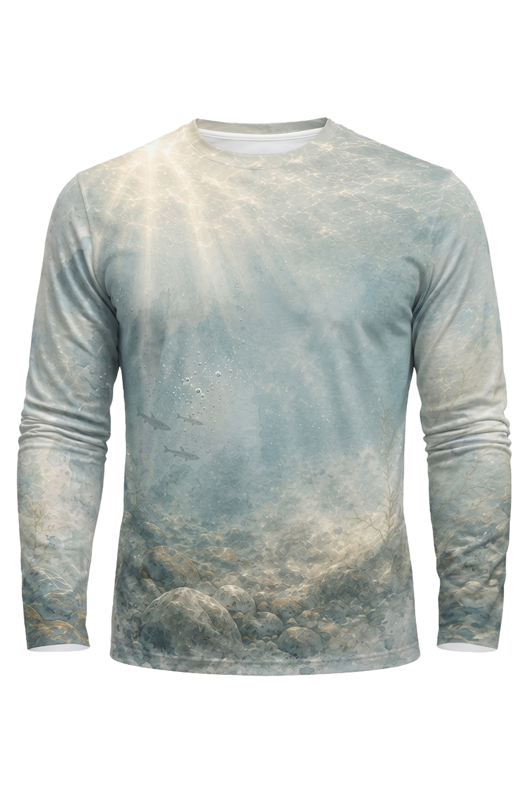 Performance Fishing Long Sleeve - Cold Current Trout Strike - AOF67 mockup opposite side