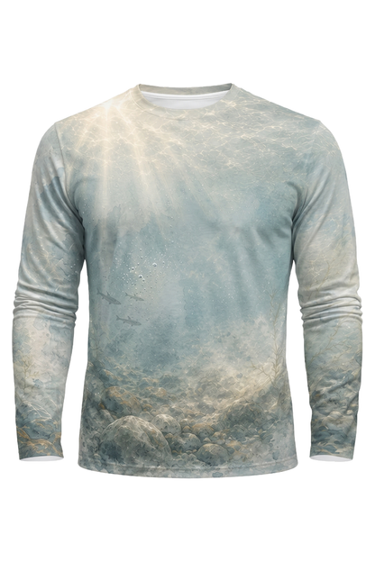 Performance Fishing Long Sleeve - Cold Current Trout Strike - AOF67 mockup opposite side