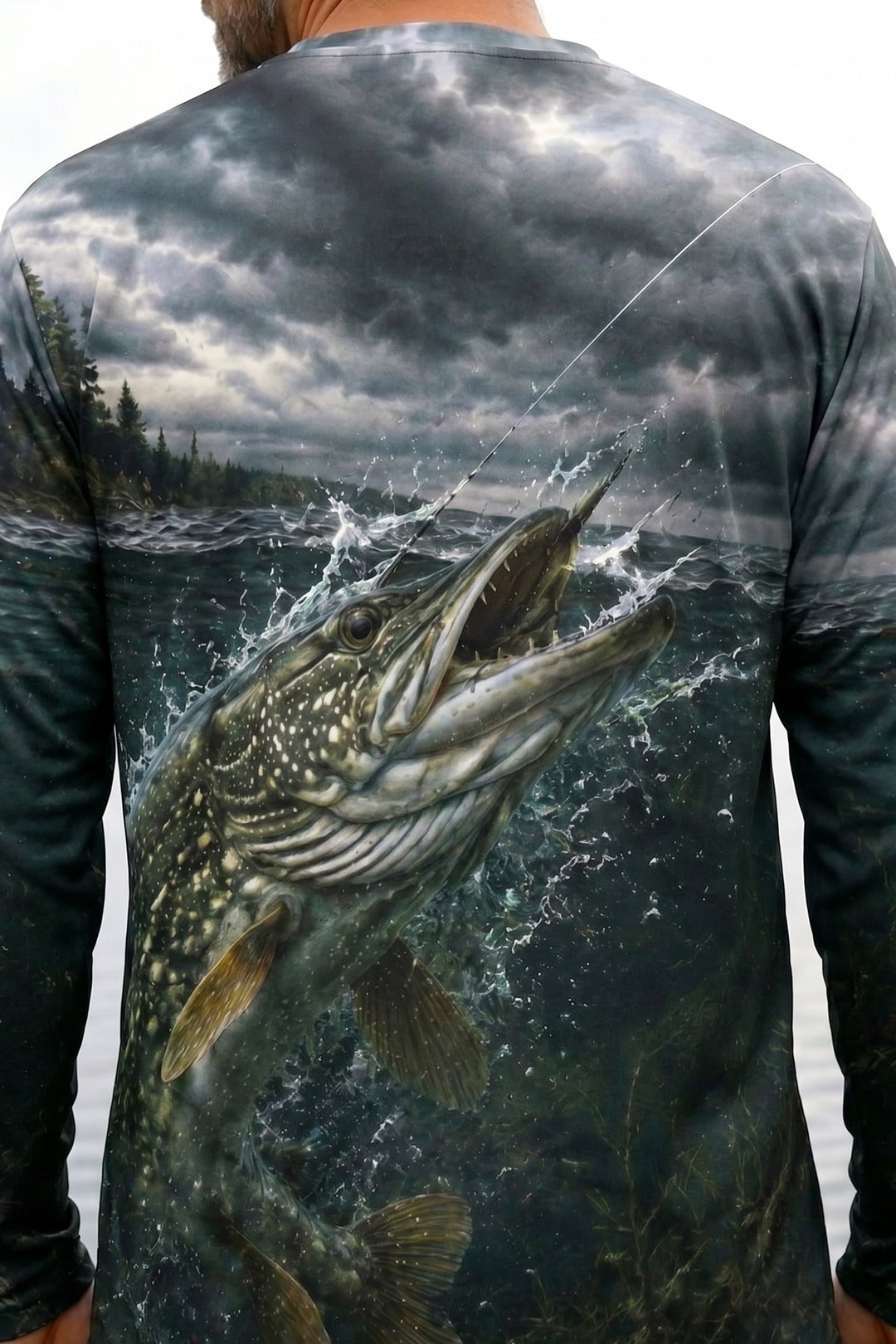Performance Fishing Long Sleeve - Cold Front Strike - RNP02 lifestyle artwork zoom