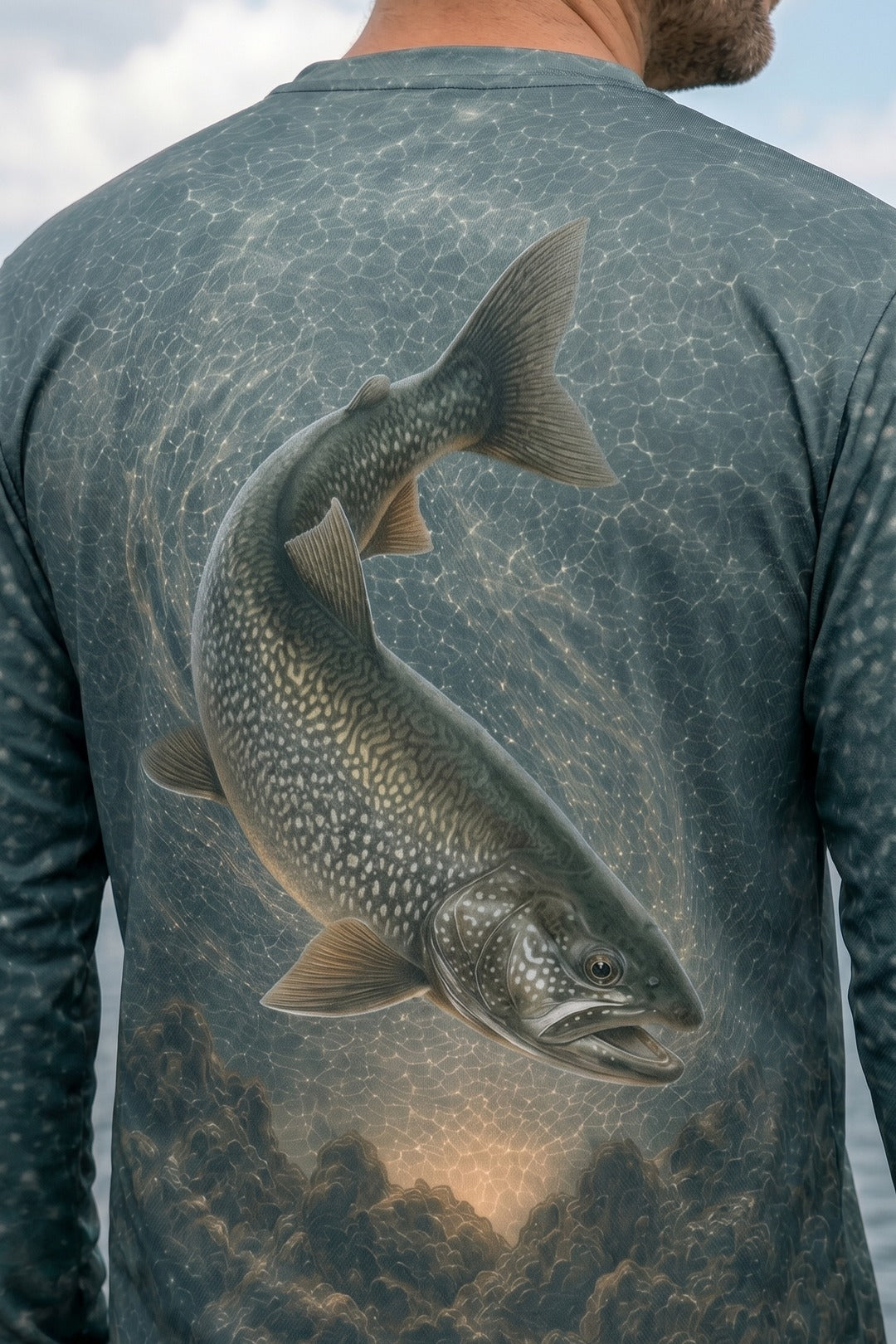 Performance Fishing Long Sleeve - Cold Reef Laker - AOF86 lifestyle artwork zoom
