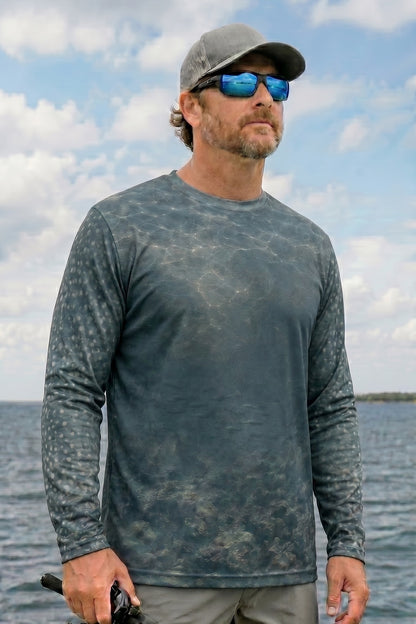 Performance Fishing Long Sleeve - Cold Reef Laker - AOF86 lifestyle opposite side