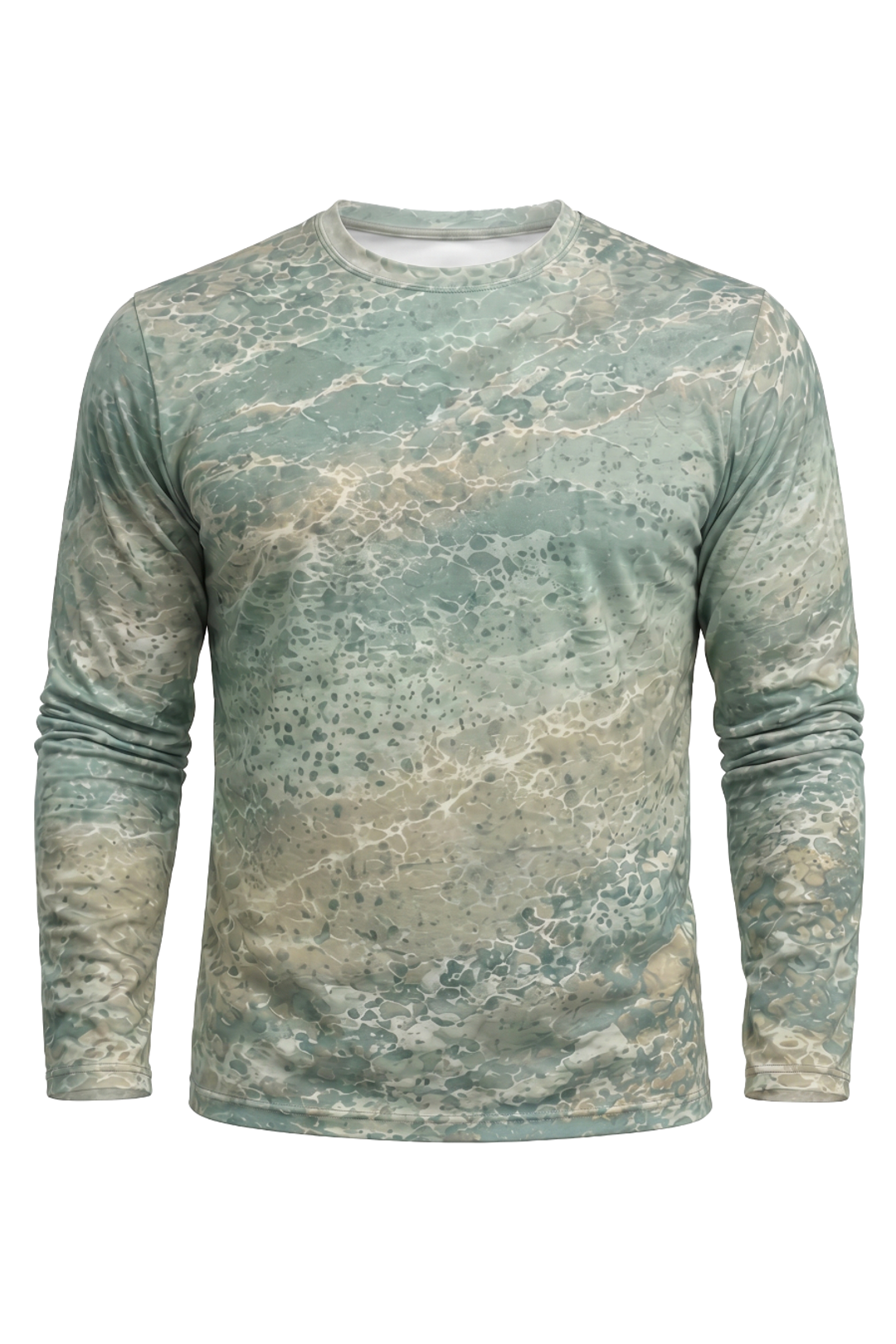Performance Fishing Long Sleeve - Cold Sage Trout Drift - AOF64 mockup opposite side
