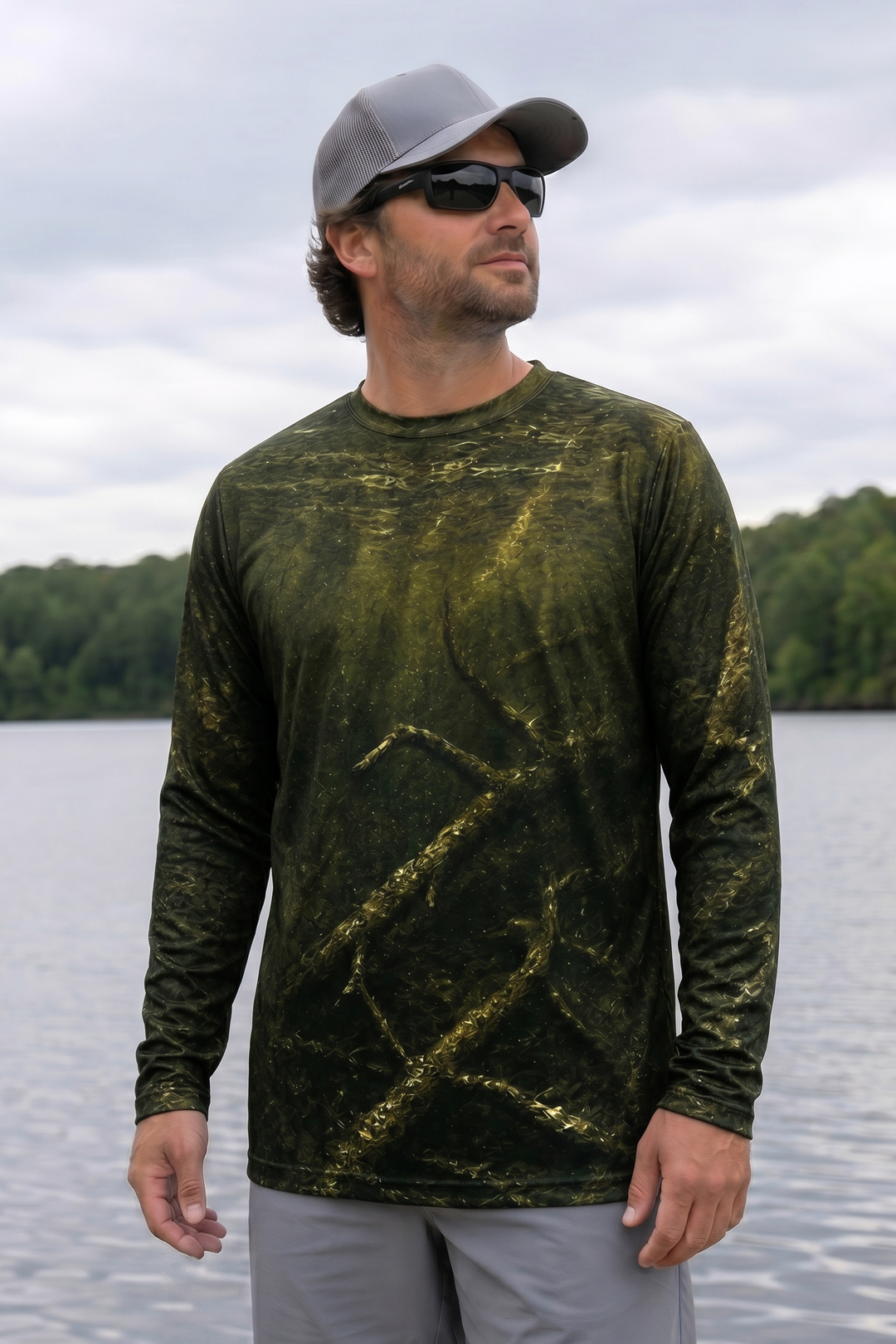 Performance Fishing Long Sleeve - Dark Timber Pike - RNP08 image 3