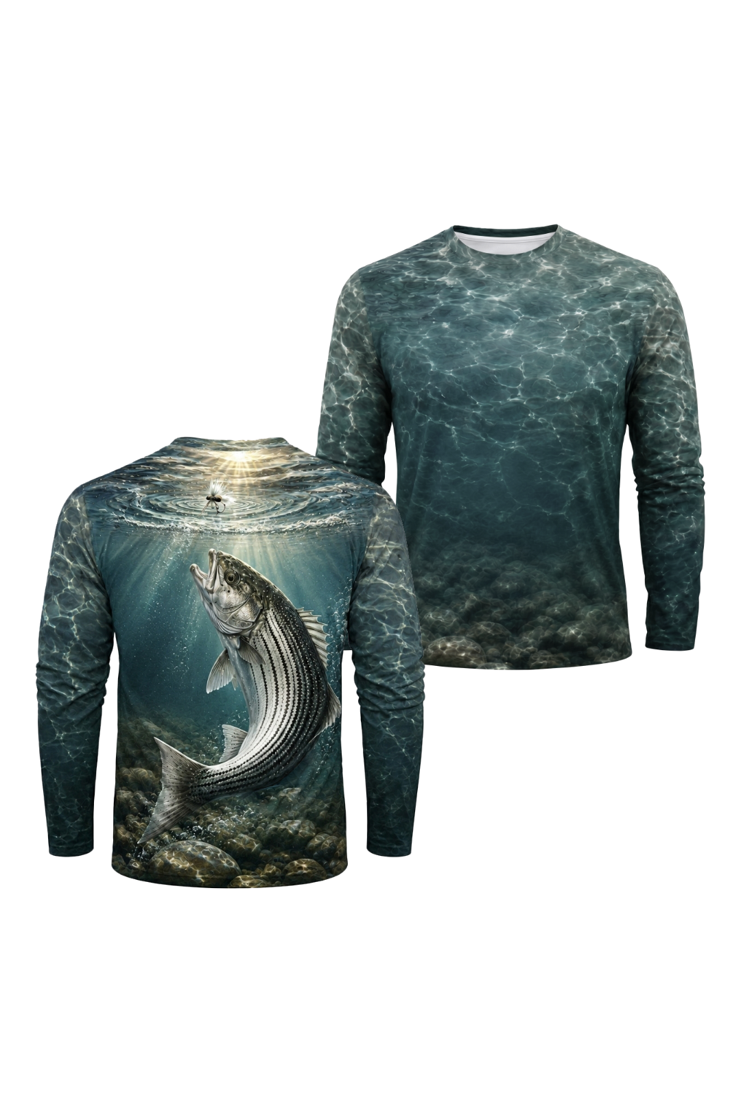 Performance Fishing Long Sleeve - Deep Cobble Striper - TBT206 image 1