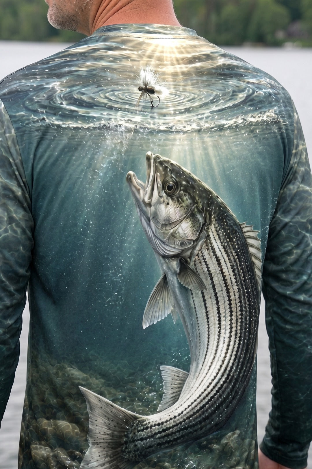 Performance Fishing Long Sleeve - Deep Cobble Striper - TBT206 image 4
