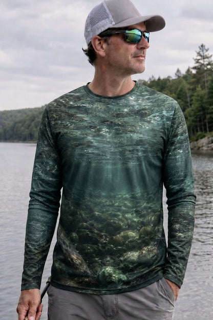 Performance Fishing Long Sleeve - Deep Current Rainbow Trout - RT14 lifestyle opposite side