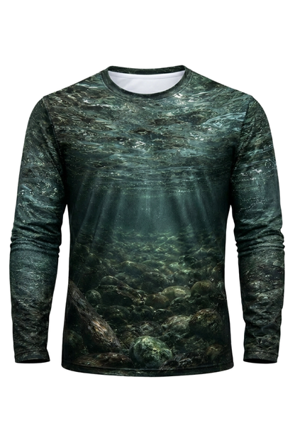 Performance Fishing Long Sleeve - Deep Current Rainbow Trout - RT14 mockup opposite side