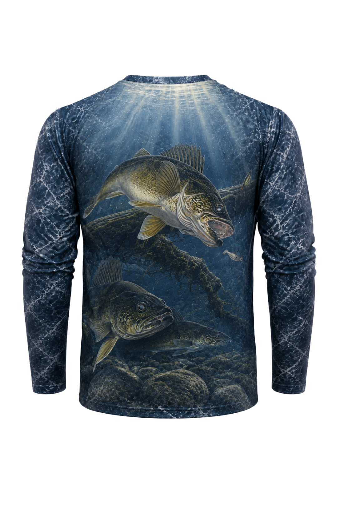 Performance Fishing Long Sleeve - Deep Delta Walleye - TBT189 mockup artwork side