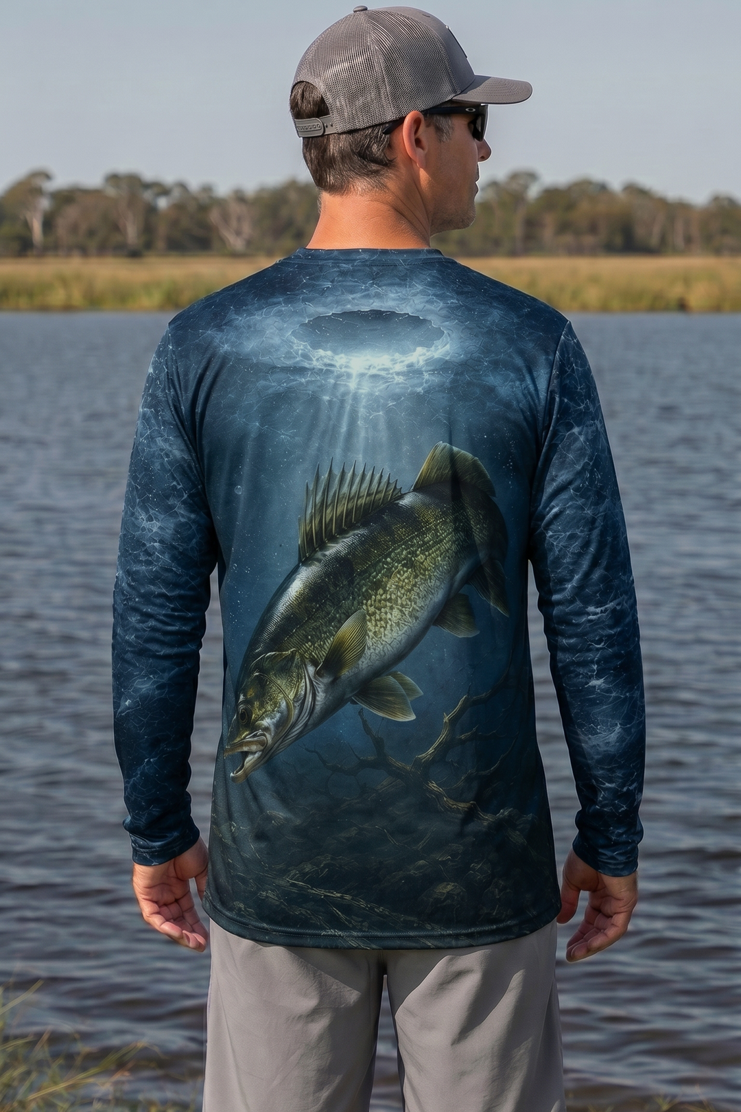 Performance Fishing Long Sleeve - Deep Ice Walleye - RW09 lifestyle artwork side