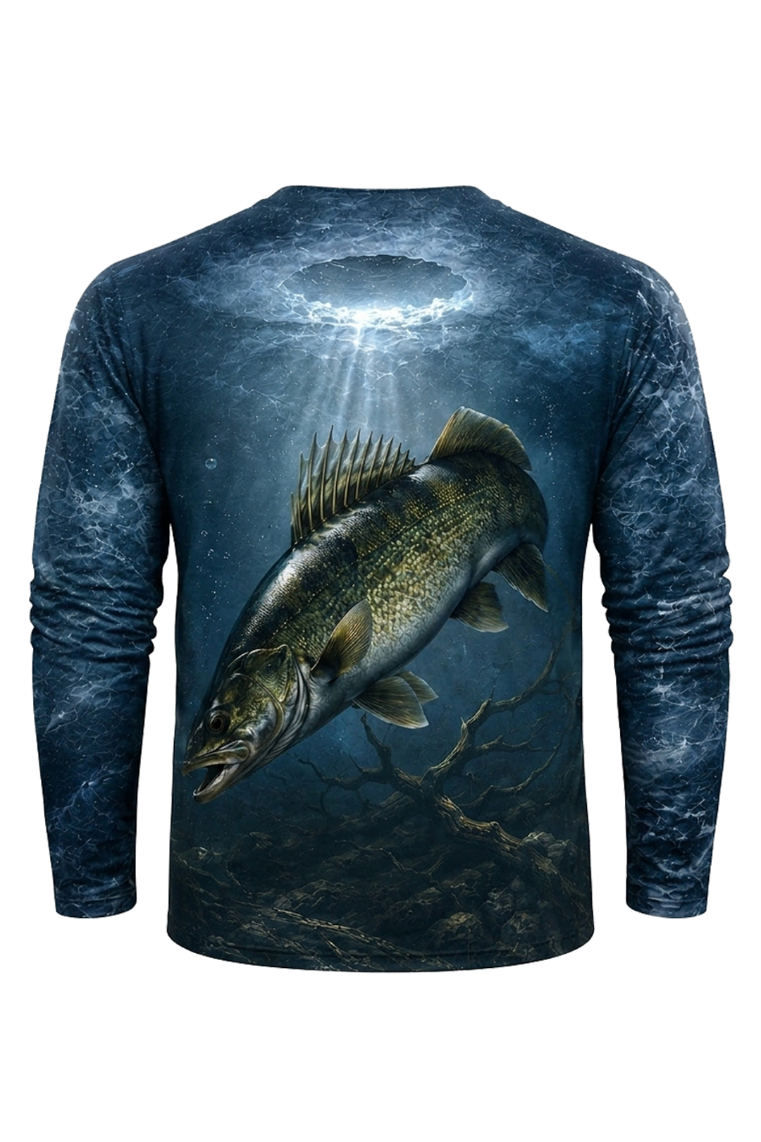 Performance Fishing Long Sleeve - Deep Ice Walleye - RW09 mockup artwork side