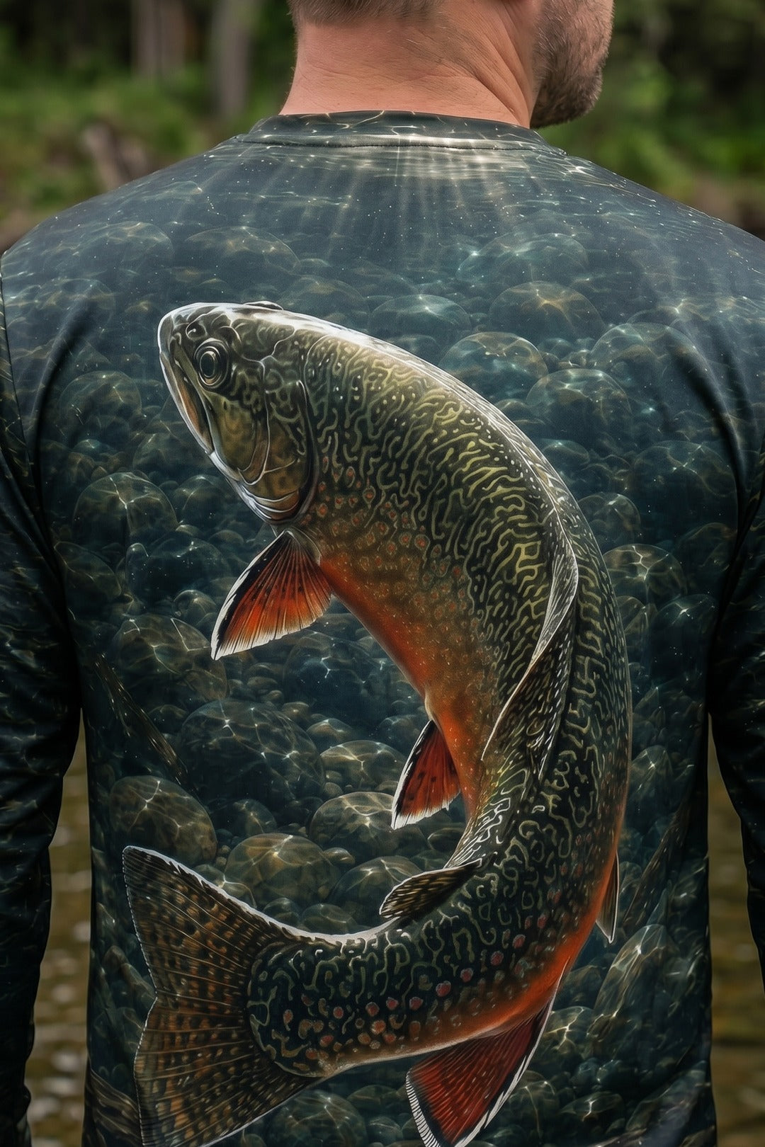 Performance Fishing Long Sleeve - Deep River Brook - TBT173 lifestyle artwork zoom