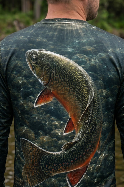 Performance Fishing Long Sleeve - Deep River Brook - TBT173 lifestyle artwork zoom