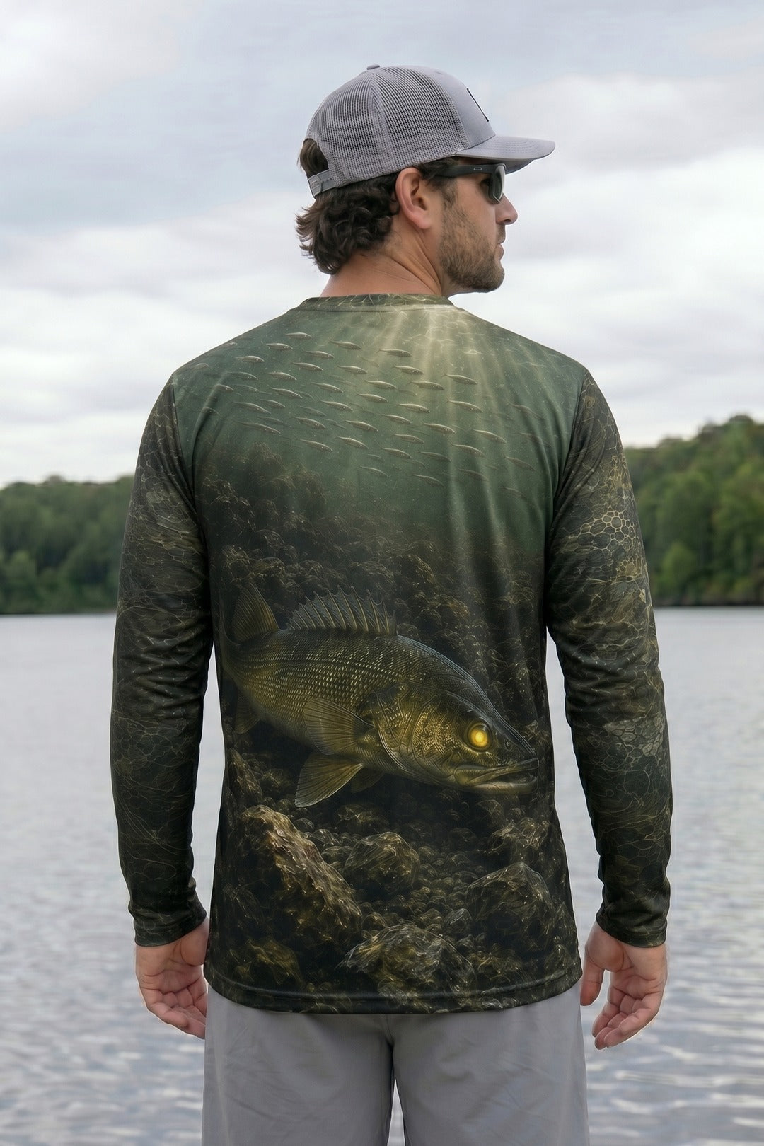 Performance Fishing Long Sleeve - Deep Rock Walleye - RW07 lifestyle artwork side