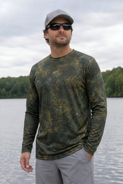 Performance Fishing Long Sleeve - Deep Rock Walleye - RW07 lifestyle opposite side