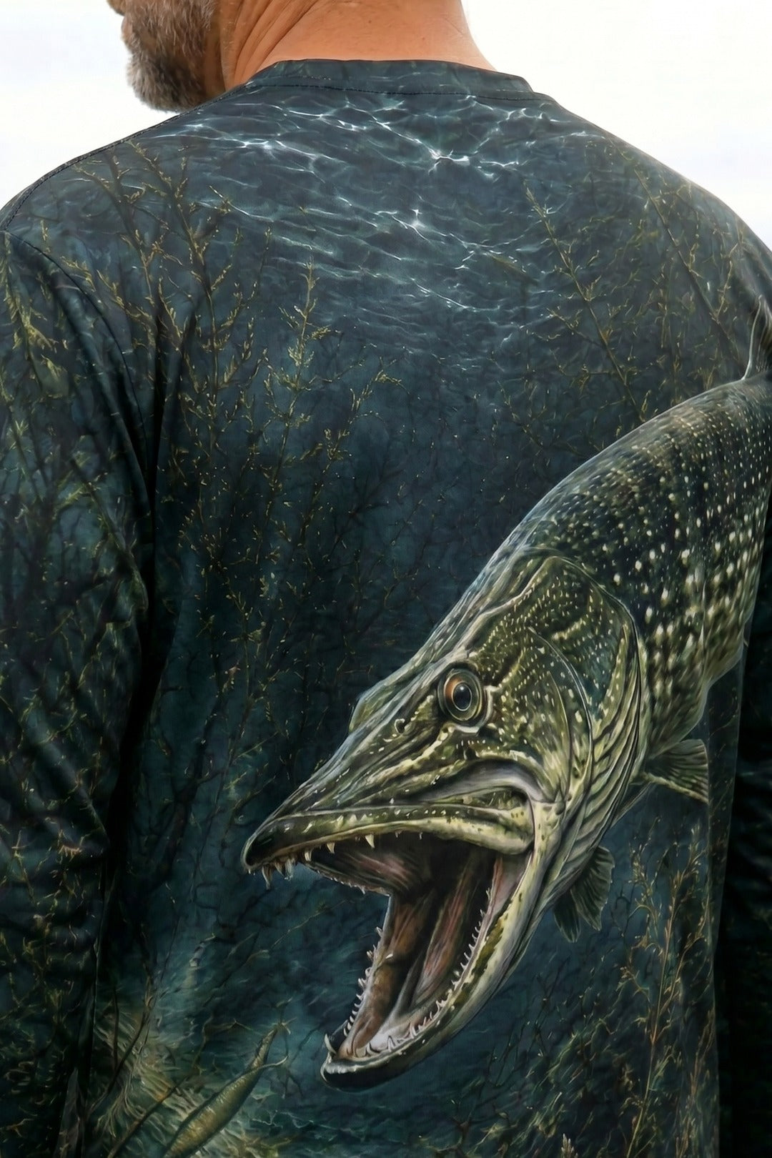 Performance Fishing Long Sleeve - Deep Snag Pike - TBT192 lifestyle artwork zoom