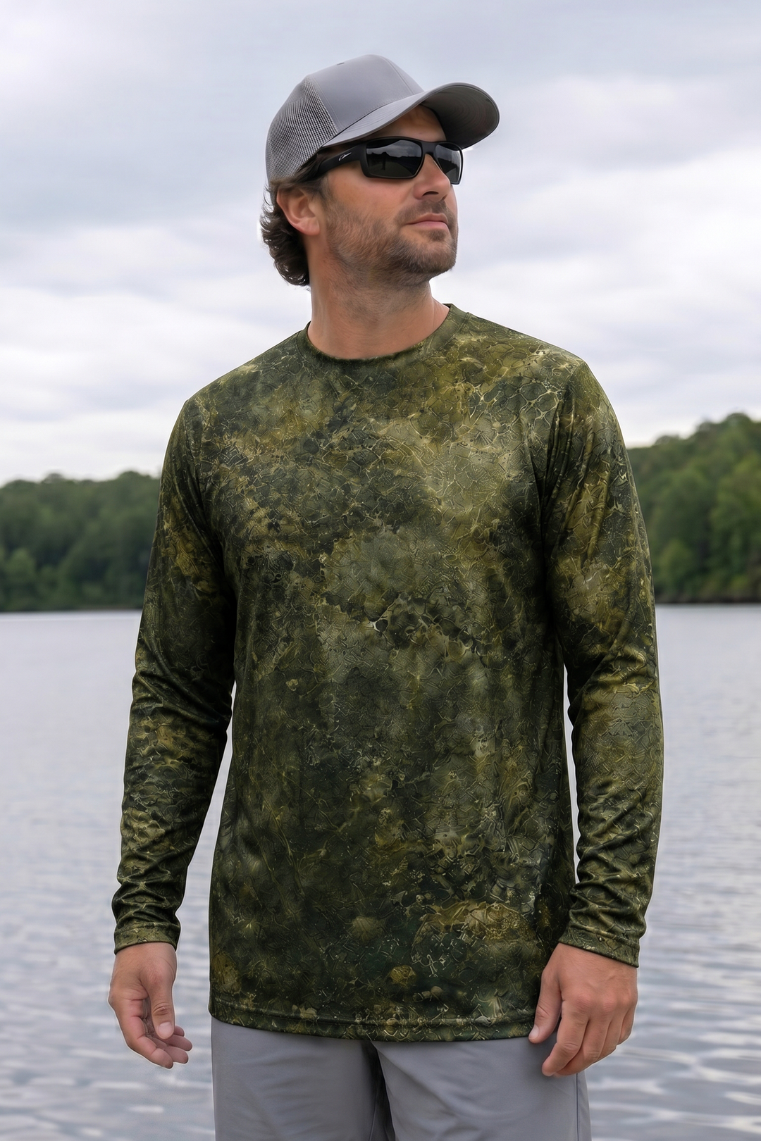 Performance Fishing Long Sleeve - Deep Weed Walleye Hunt - RW08 lifestyle opposite side